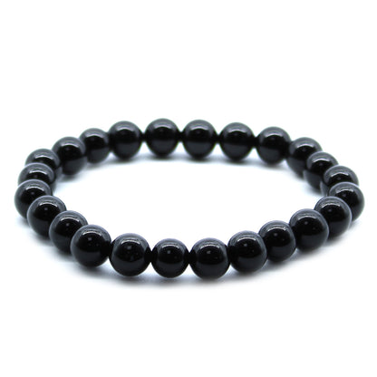 Power Bracelet - Black Agate – Protection, Success, and Courage