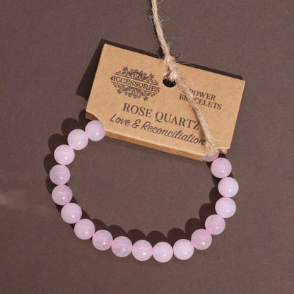 Power Bracelet - Rose Quartz