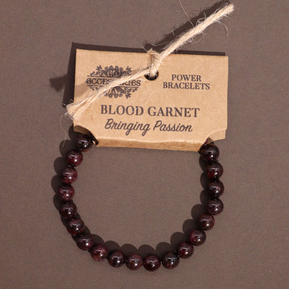 Power Bracelet - Blood Garnet