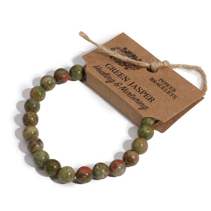 Power Bracelet - Green Jasper