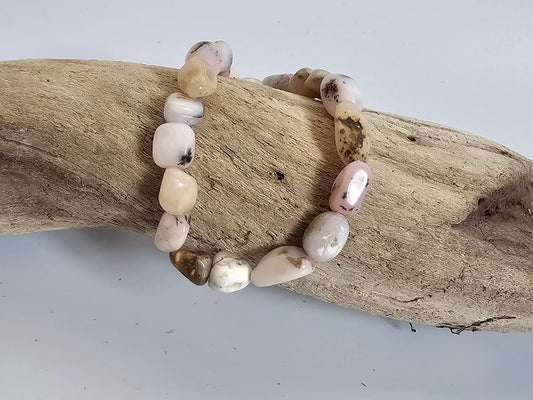 Handcrafted Pink Opal Bracelet