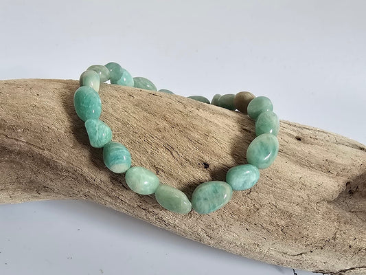 Handcrafted Amazonite nugget bracelet