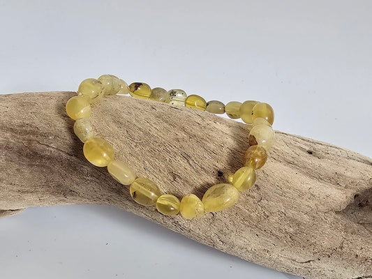 Handcrafted Yellow Opal Bracelet