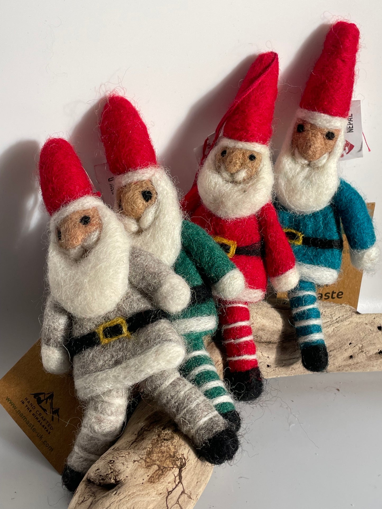 Handcrafted Wool Felt Santa Decoration