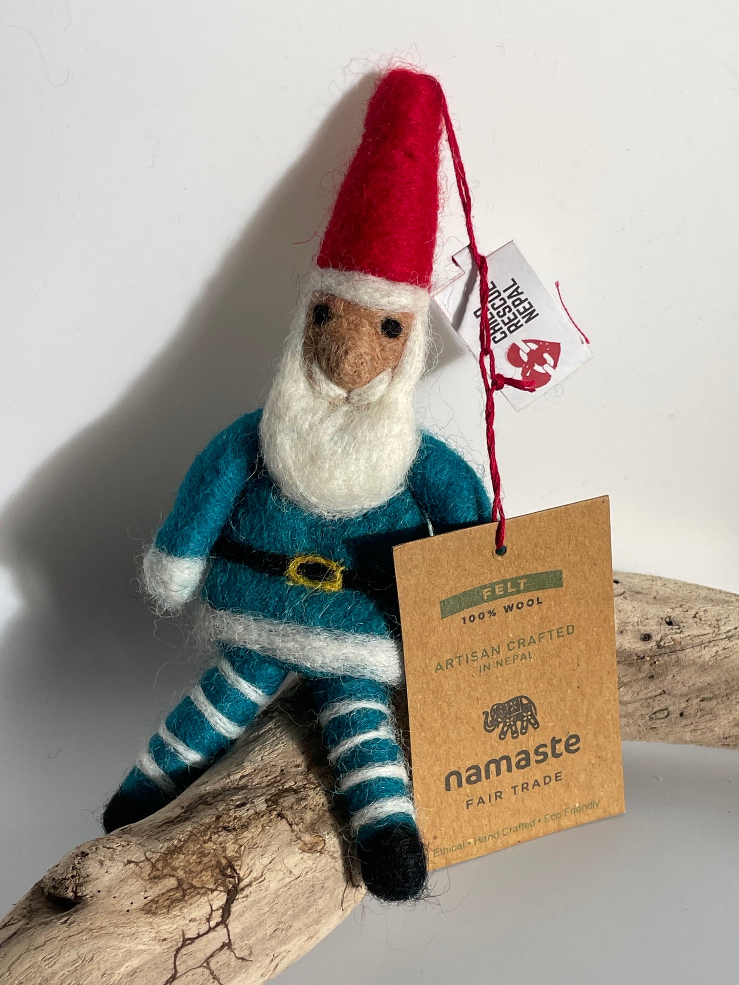 Handcrafted Wool Felt Santa Decoration