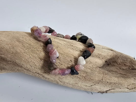 Handcrafted Multi-Coloured Tourmaline Bracelet