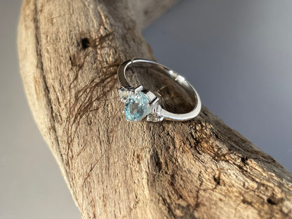 Blue and White Topaz