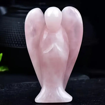 Gemstone Angel - Rose Quartz